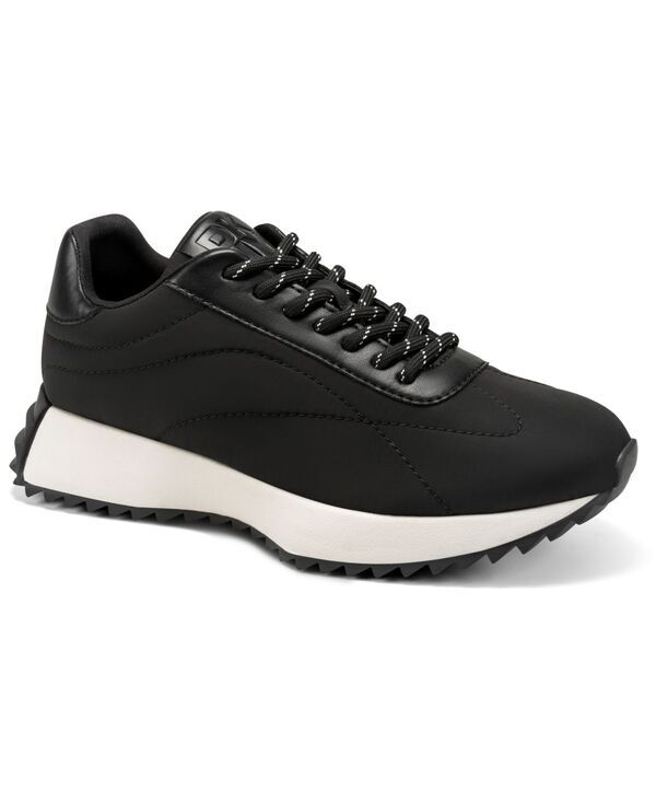 ダナ キャラン ニューヨーク レディース シューズ スニーカー レース DKNY Womens Natanya LaceUp Sneakers Black ブラック