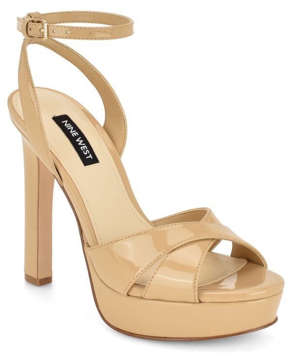 ナインウェスト レディース シューズ サンダル プラットフォーム Nine West Womens Wilda CrissCross High Stiletto Platform Sandals Li