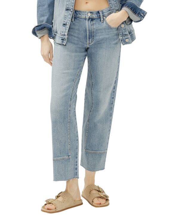 シルバー ジーンズ レディース ボトムス デニムパンツ Silver Jeans Co Womens Western Relaxed StraightLeg Jeansolstice