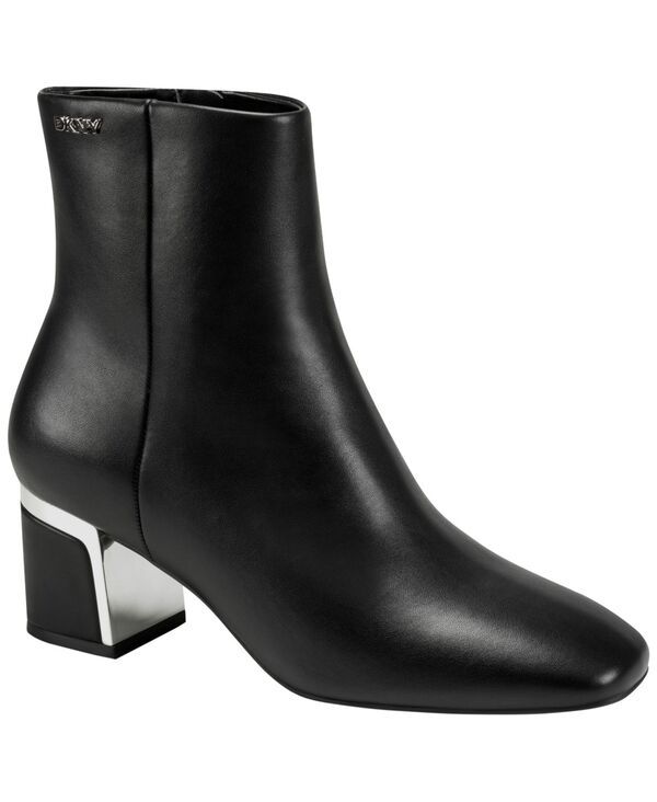 ダナ キャラン ニューヨーク レディース シューズ ブーツ・レインブーツ ヒール DKNY Womens Celisha Heeledress Booties BlackSilver ブラック