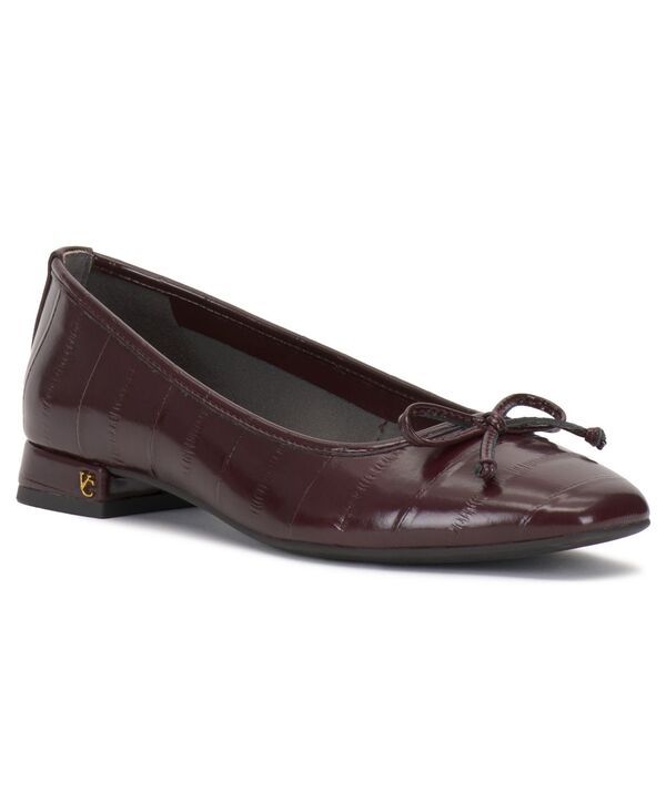 ヴィンスカムート レディース シューズ パンプス ヒール Vince Camuto Womens Jenlea Block Heel Ballet Flats Pomegranate Croco