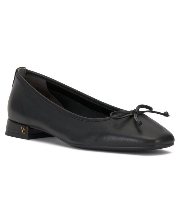 ヴィンスカムート レディース シューズ パンプス ヒール Vince Camuto Womens Jenlea Block Heel Ballet Flats Black Leather ブラック