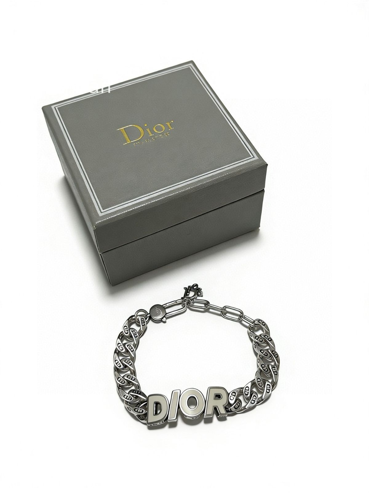 限界 美品 新品 CHRISTIAN DIOR クリスチャン ディオール ブレスレット バングル リストバンド メンズ 結婚式 卒業式 清楚 イベント 入学式 9,000円