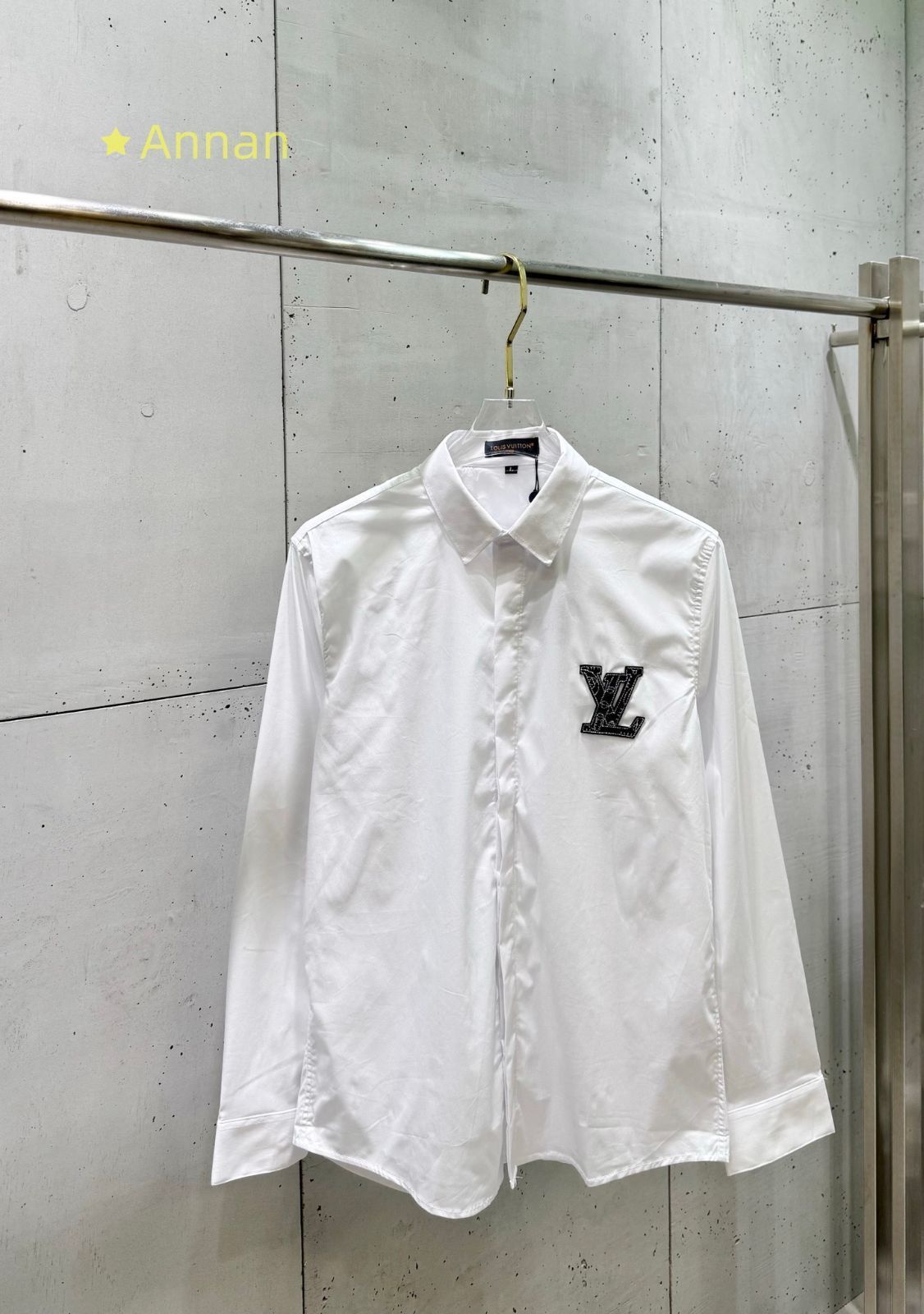 【最終値下げ】 美品 新品 タグ付 LV LOUIS VUITTON ルイヴィトン 長袖シャツ メンズ レディース ユニセックス カジュアル