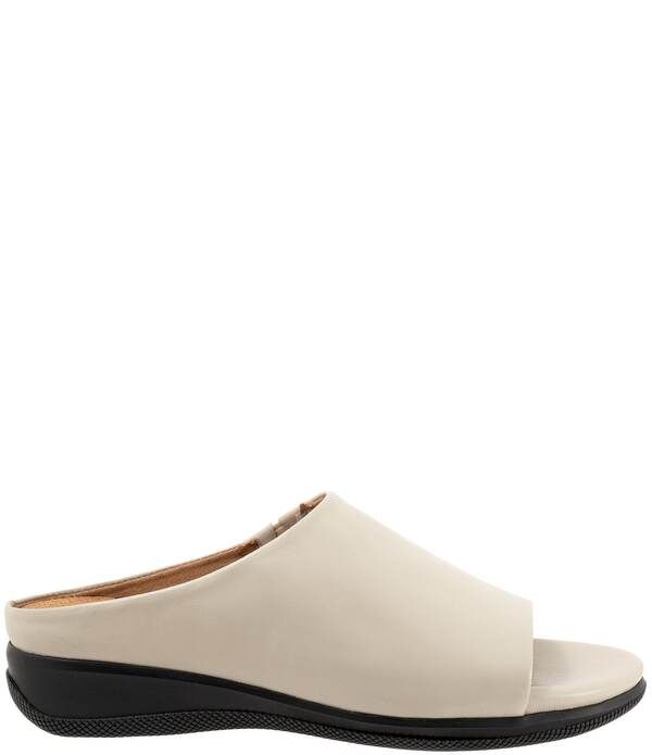 ソフトウォーク レディース シューズ サンダル レザー SoftWalk Turner Leather Slide Sandals Ivory アイボリー