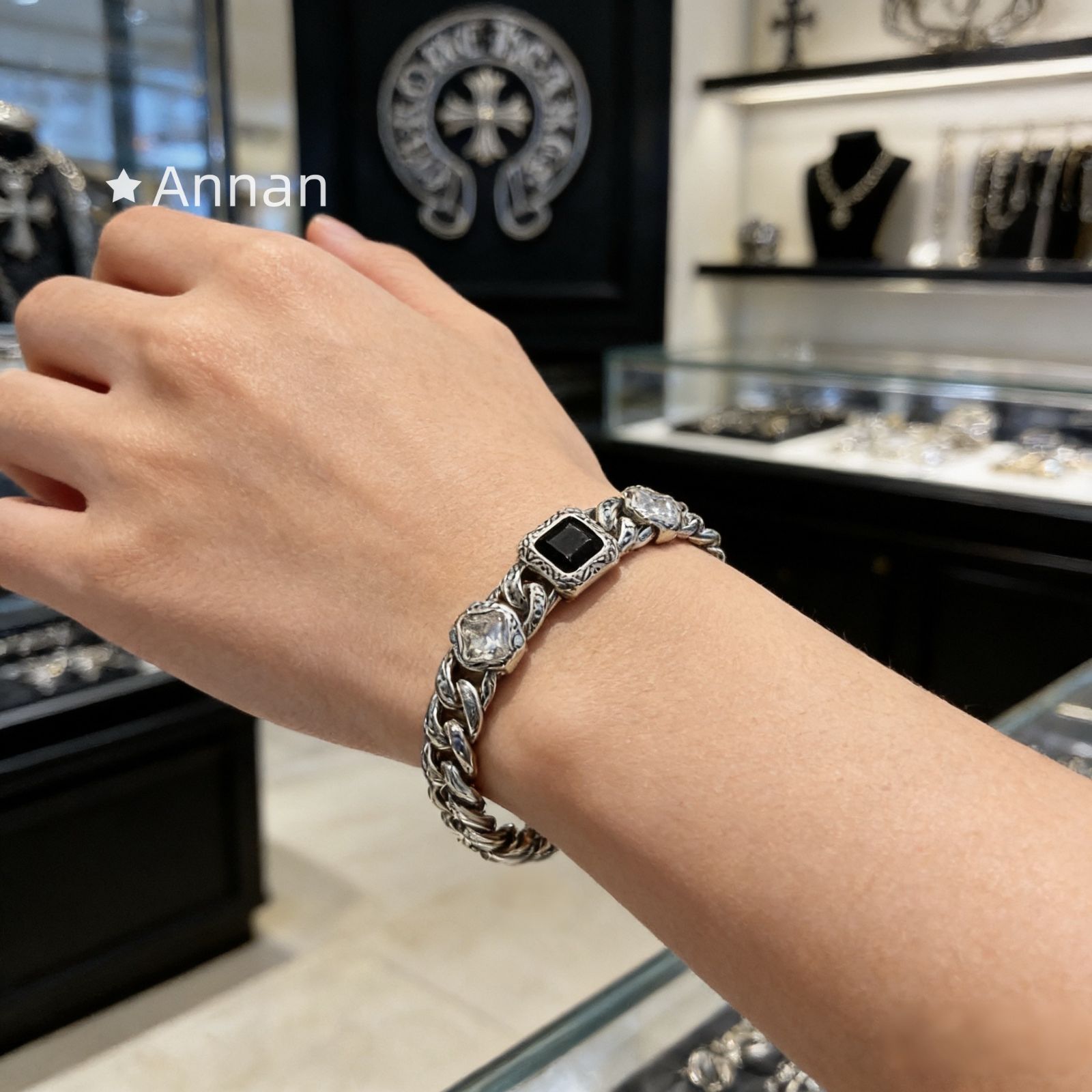 状態良 新品！新品 CHROME HEARTS クロムハーツ ブレスレット バングル リストバンド メンズ 結婚式 卒業式 清楚 イベント 入学式