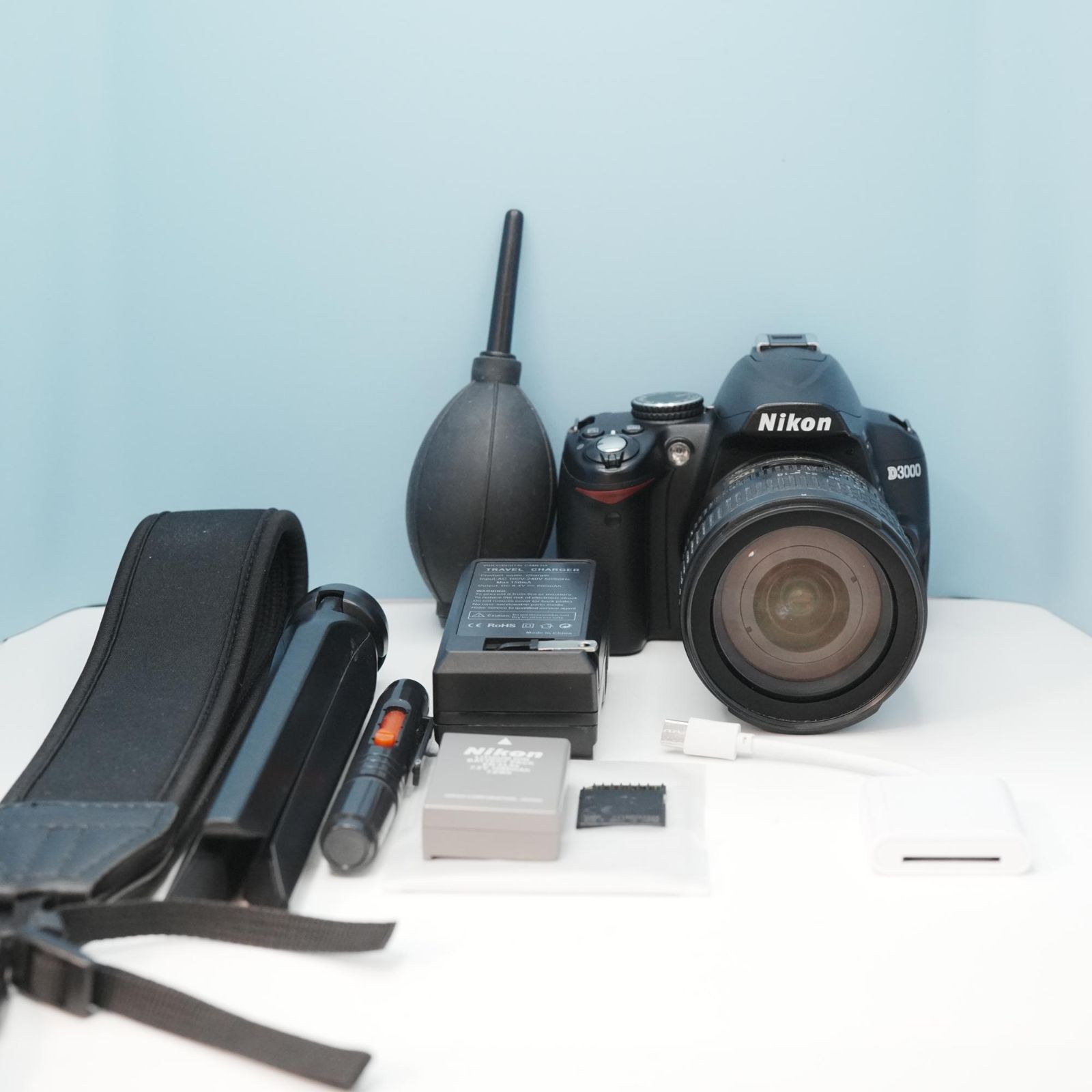 Nikon D3000 一眼レフ スマホ転送OK フルセット 極美品 a7036 - メルカリ