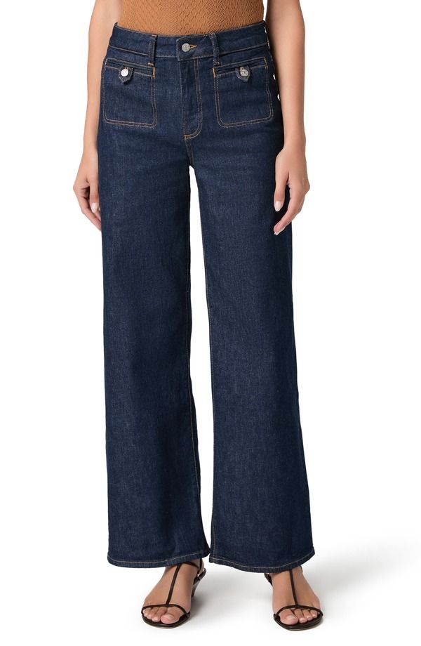 ペイジ レディース ボトムス デニムパンツ ワイドレッグ ハイウエスト ジーンズ PAIGE Anessa Button Pocket High Waist Wide Leg Jeans AMORA 49,080円