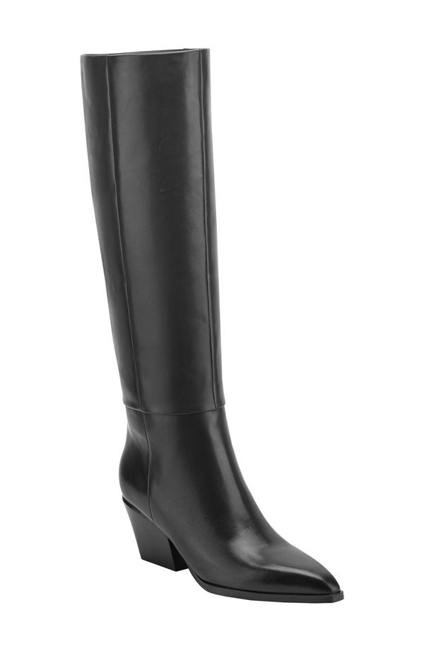 マーク・フィッシャー レディース シューズ ブーツ・レインブーツ トール ヒール Marc Fisher LTD Tarrie Tall Block Heel Boot Women BLACK 001