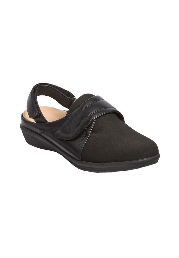 コンフォートビュー レディース シューズ パンプス Comfortview The Bryce Orthotic Sling Women BLACK ブラック