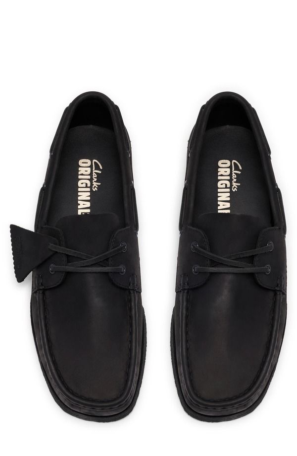 クラークス メンズ シューズ Clarks Originals Godney Boat Shoe Men BLACK LEATHER ブラック クラークス メンズ シューズ Clarks Originals Godney Boat Shoe Men BLACK LEATHER ブラック