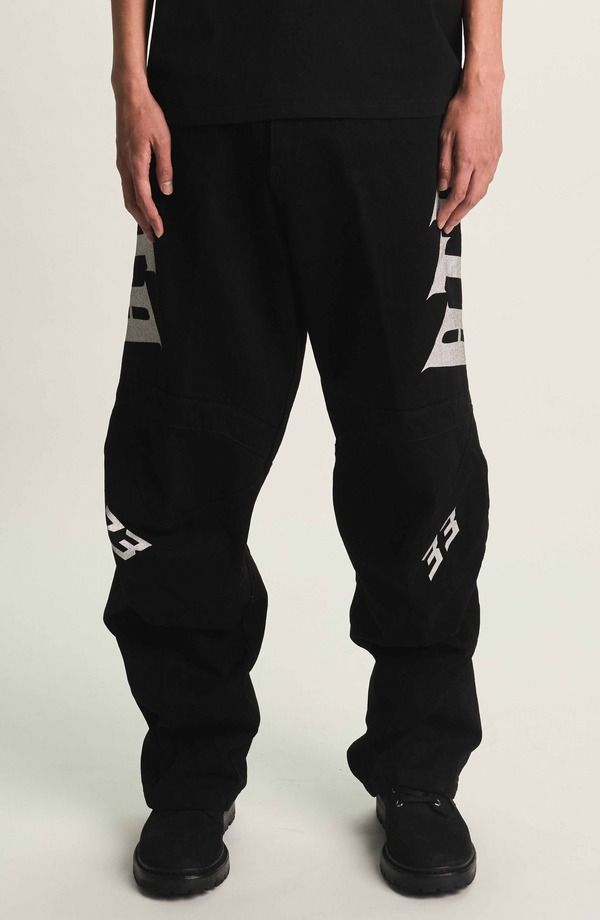 アールティーエー メンズ ボトムス カジュアルパンツ RtAlwin Moto Pants BLACK ブラック