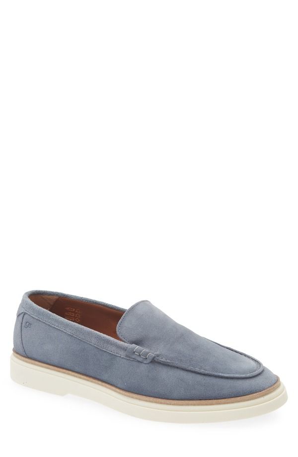 ジェントルソウルズ メンズ シューズ スリッポン・ローファー スニーカー Gentle Souls Azoresneaker Sole Loafer Men LIGHT BLUE SUEDE ブルー