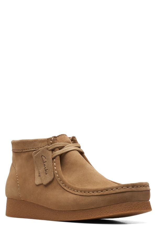 クラークス メンズ シューズ ブーツ・レインブーツ スエード Clarks Wallabee Suede Boot Men DARK SAND SUEDE サンド