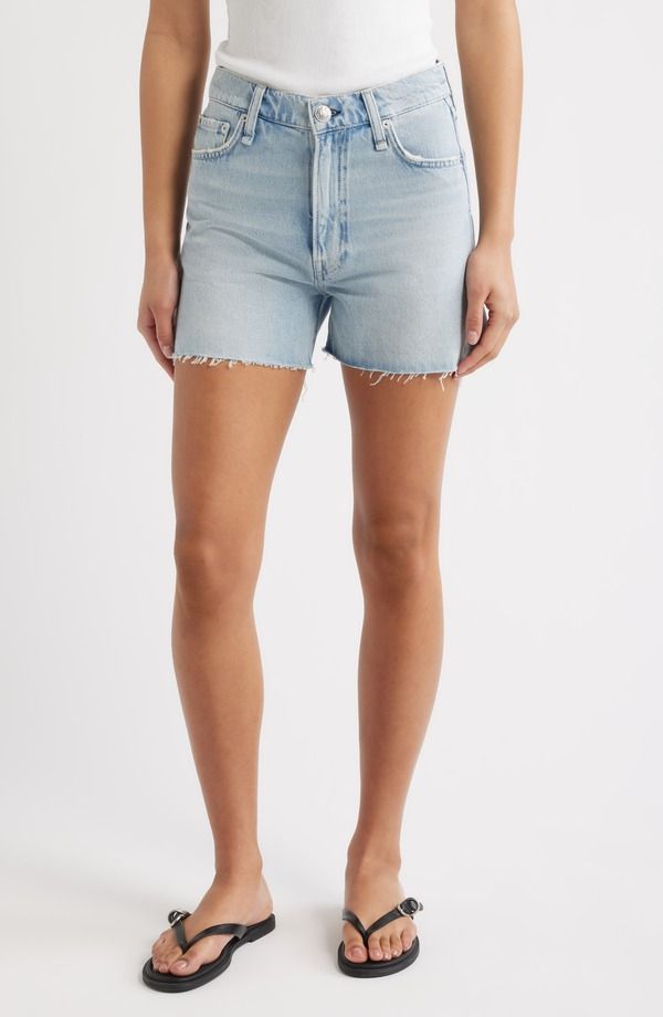 ラグアンドボーン レディース ボトムス デニムパンツ ハイウエスト ショートパンツ rag bone High Waist Cutoff Denim Shorts AZALEA デニム