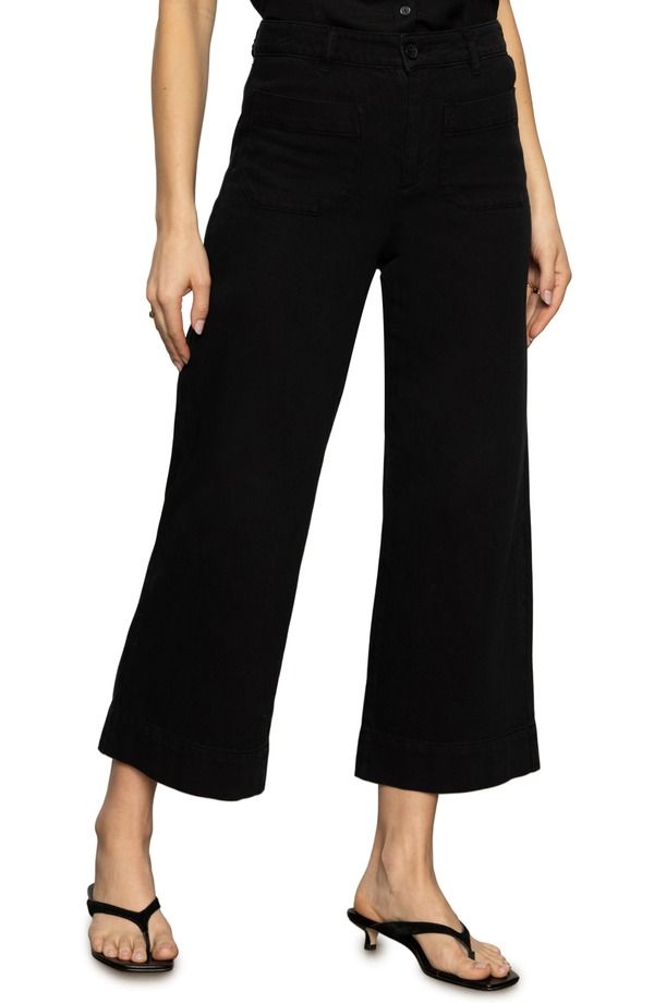 サンクチュアリー レディース ボトムス レギンス ワイドレッグ ハイウエスト パンツ コットン Sanctuary Soft Marine High Waist Wide Leg Crop Cotto 26,520円