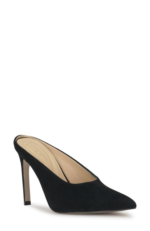 ジェシカシンプソン レディース シューズ ヒール Jessica Simpson Wilix Pointed Toe Mule BLACK ブラック