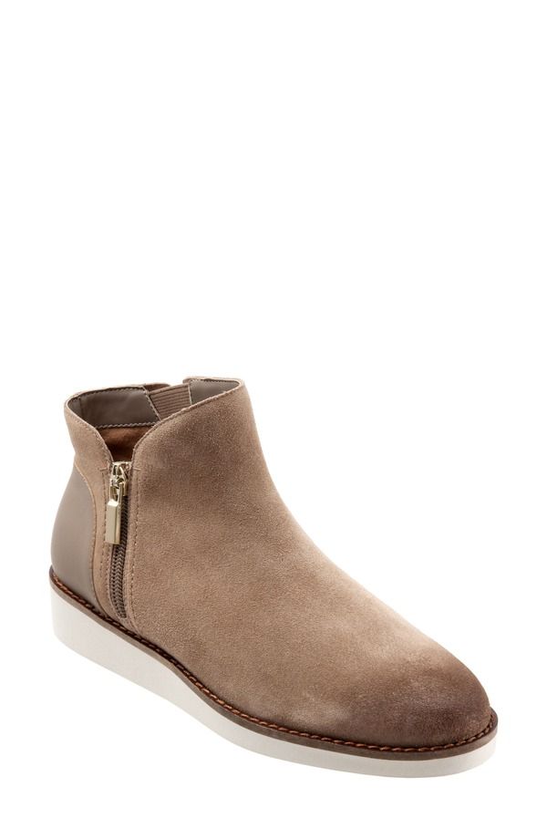 ソフトウォーク レディース シューズ ブーツ・レインブーツ SoftWalk Wesley Bootie Women STONE LEATHER ストーン