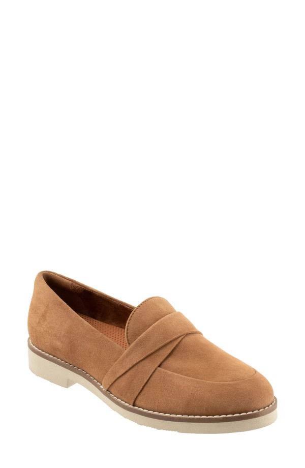 ソフトウォーク レディース シューズ スリッポン・ローファー SoftWalk Walsh Loafer Multiple Widths Available Women CAMEL SUEDE キャメ