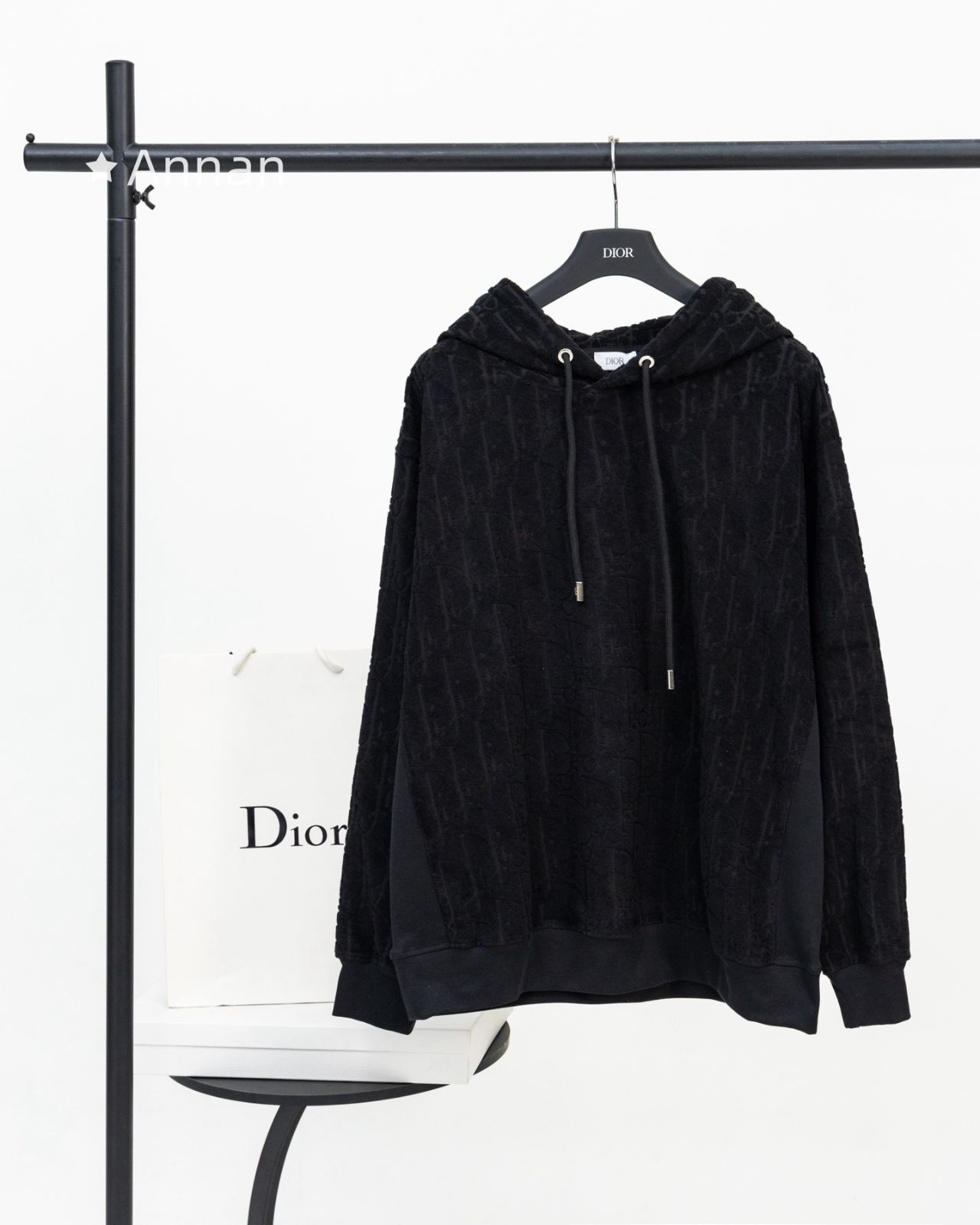 【最終値下げ】 美品 新品 タグ付 Christian Dior クリスチャンディオール パーカー 長袖Tシャツ トップス シンプルフード付きパーカー ユニセックス