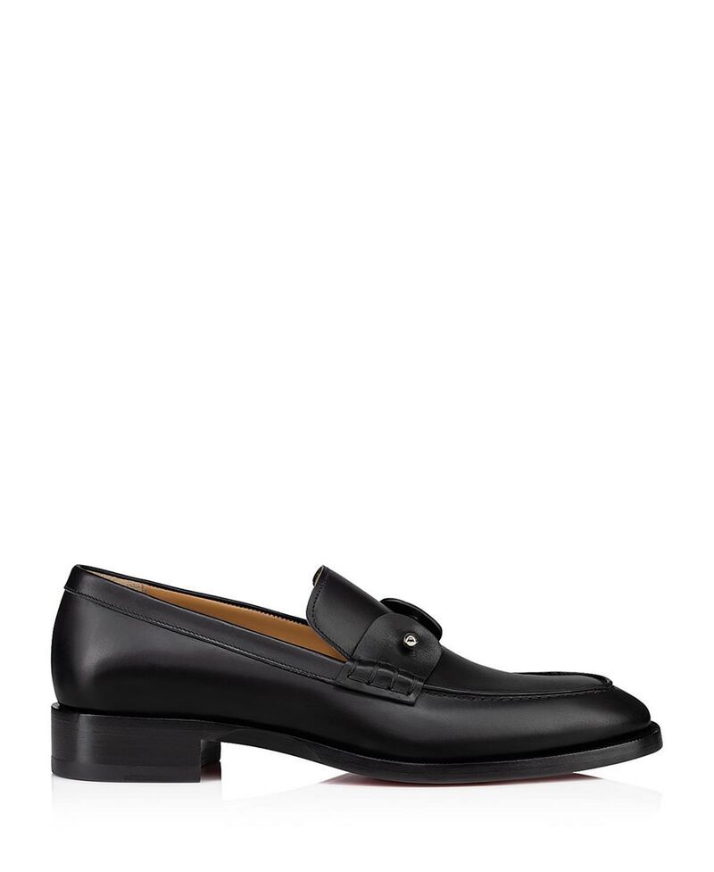 クリスチャン・ルブタン メンズ シューズ スリッポン・ローファー Christian Louboutin Mens Chambelimoc Penny Loafers Black ブラック