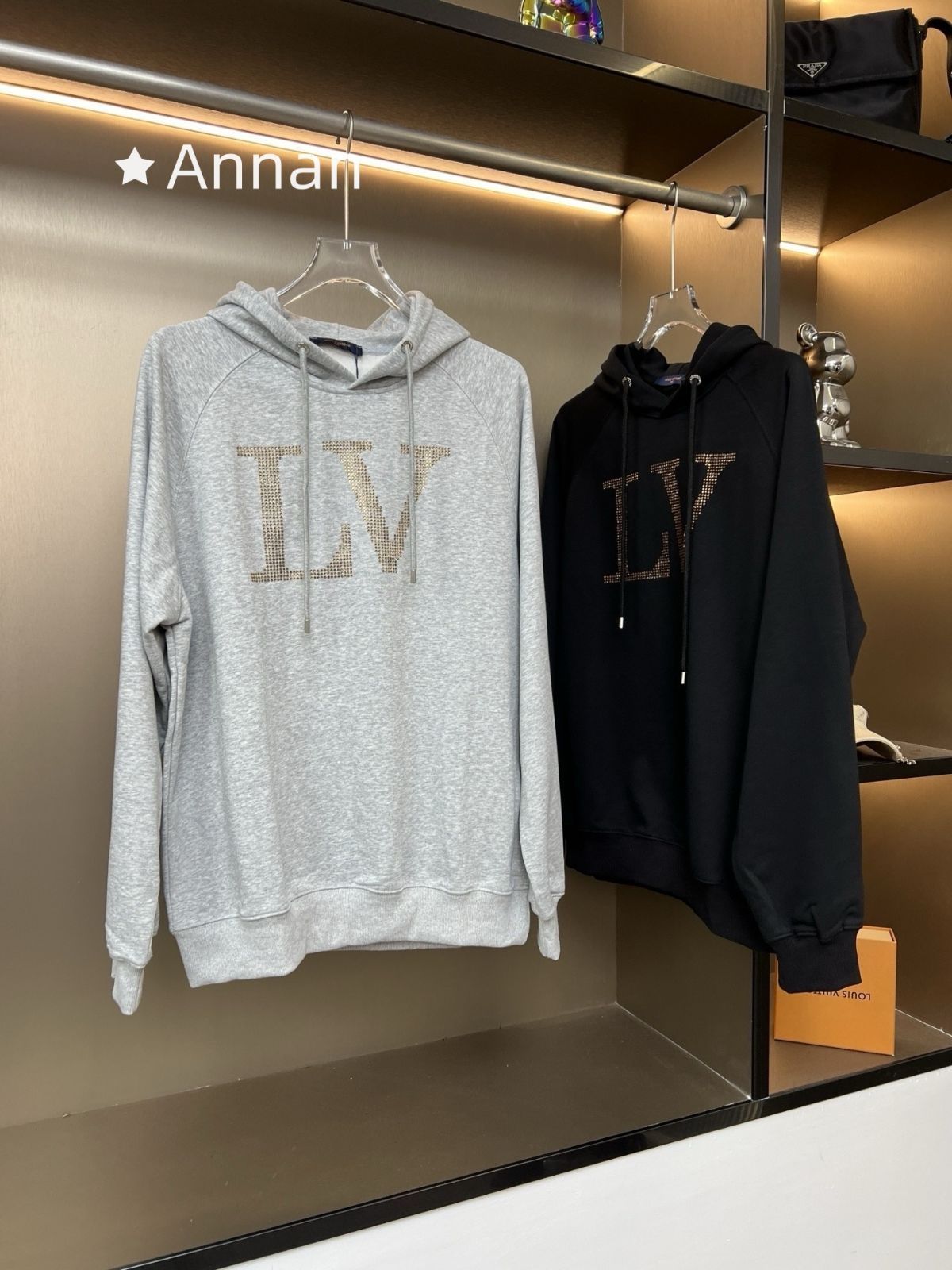 高級 人気商品新品 タグ付 LV LOUIS VUITTON ルイヴィトン パーカー シンプルフード付きパーカー ユニセックス