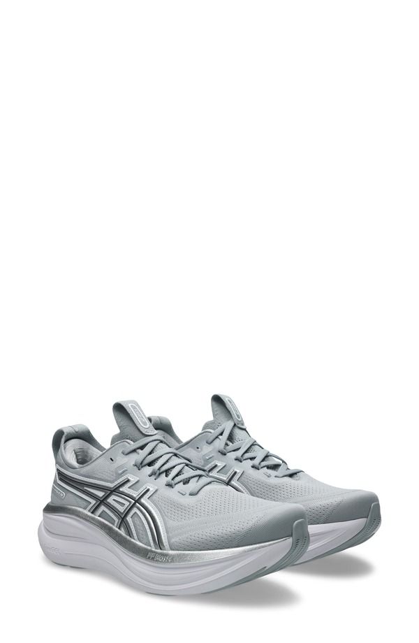 アシックス レディース シューズ スニーカー ASICS GELNIMBUS 28 ATC Running Shoe Women PIEDMONT GREY PURE SILVER グレー