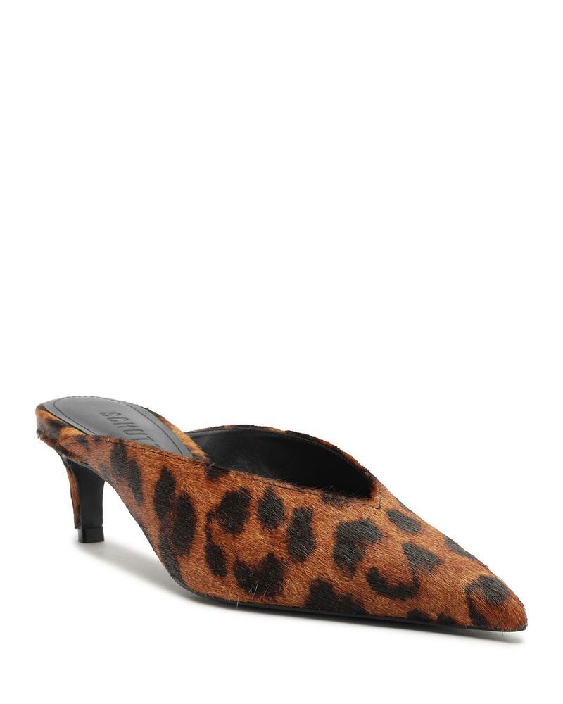シュッツ レディース シューズ サンダル アニマル柄 プリント SCHUTZ Womens Loren Mid Animal Print Mules Animal Print アニマル