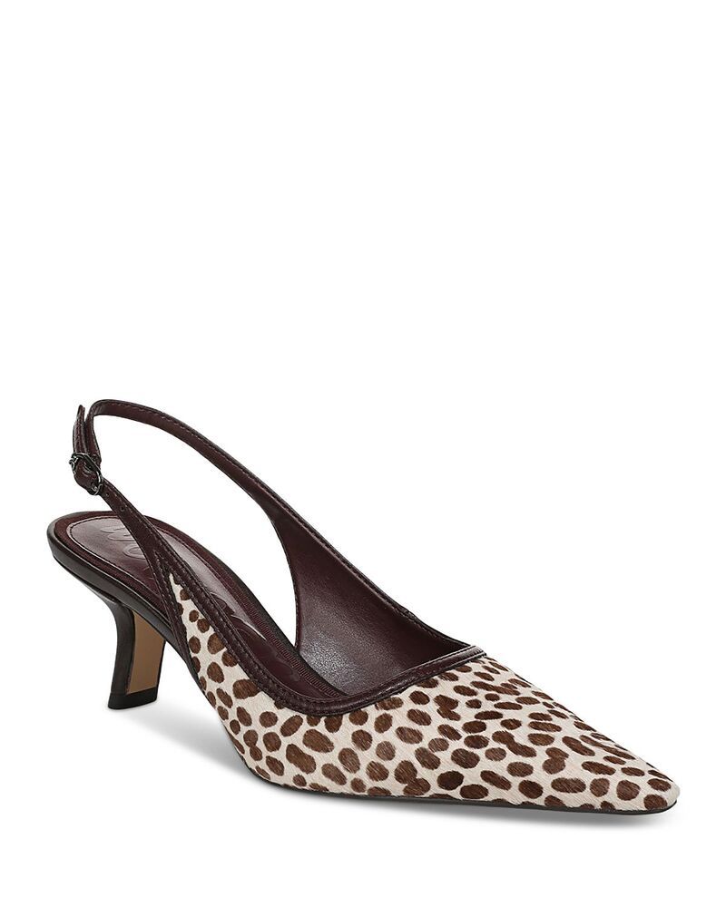 サムエデルマン レディース シューズ パンプス Sam Edelman Womens Bianka 3 Calf Hair Slingback Pumps Chocolate Multi チョコレート