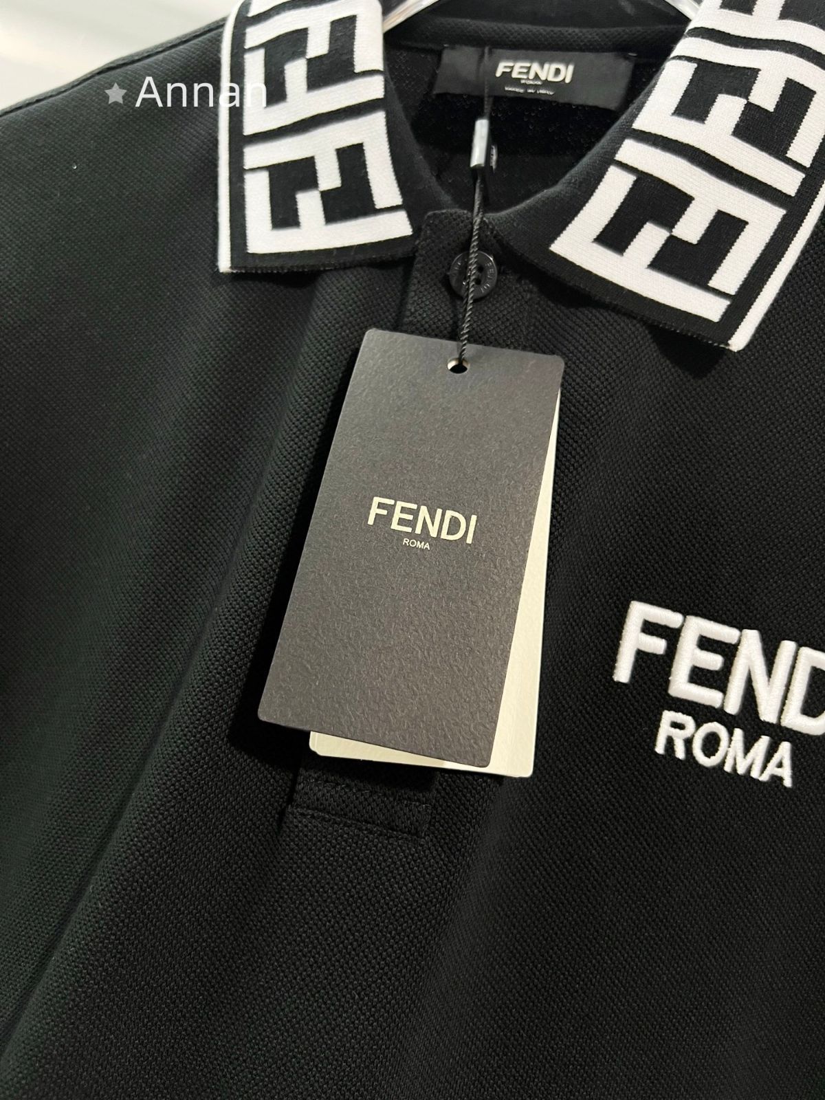 大人気 極美新品 タグ付 FENDI フェンディ ポロシャツ 半袖シャツ POLO