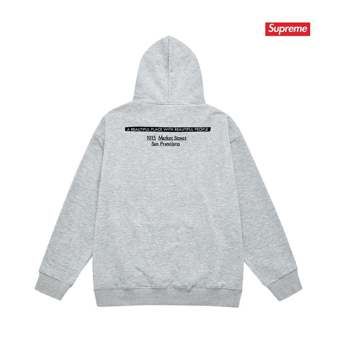 新品 希少 超美品 新品 タグ付 SUPREME シュプリームパーカー シンプルフード付きパーカー ユニセックス
