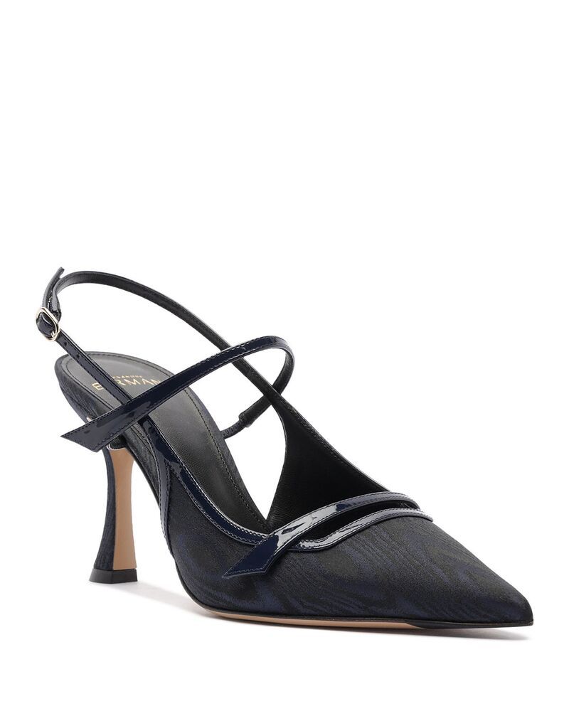 アレクサンドラバードマン レディース シューズ パンプス Alexandre Birman Womens Tita Moire 85 Pumps MarinoscuroDark Blue ブルー