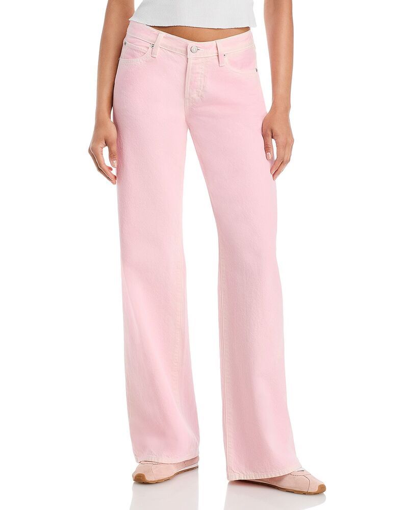 フレーム レディース ボトムス デニムパンツ ワイドレッグ ローライズ ジーンズ FRAME The Gray Low Rise Wide Leg Jeans Cotton Candy グレー 45,370円