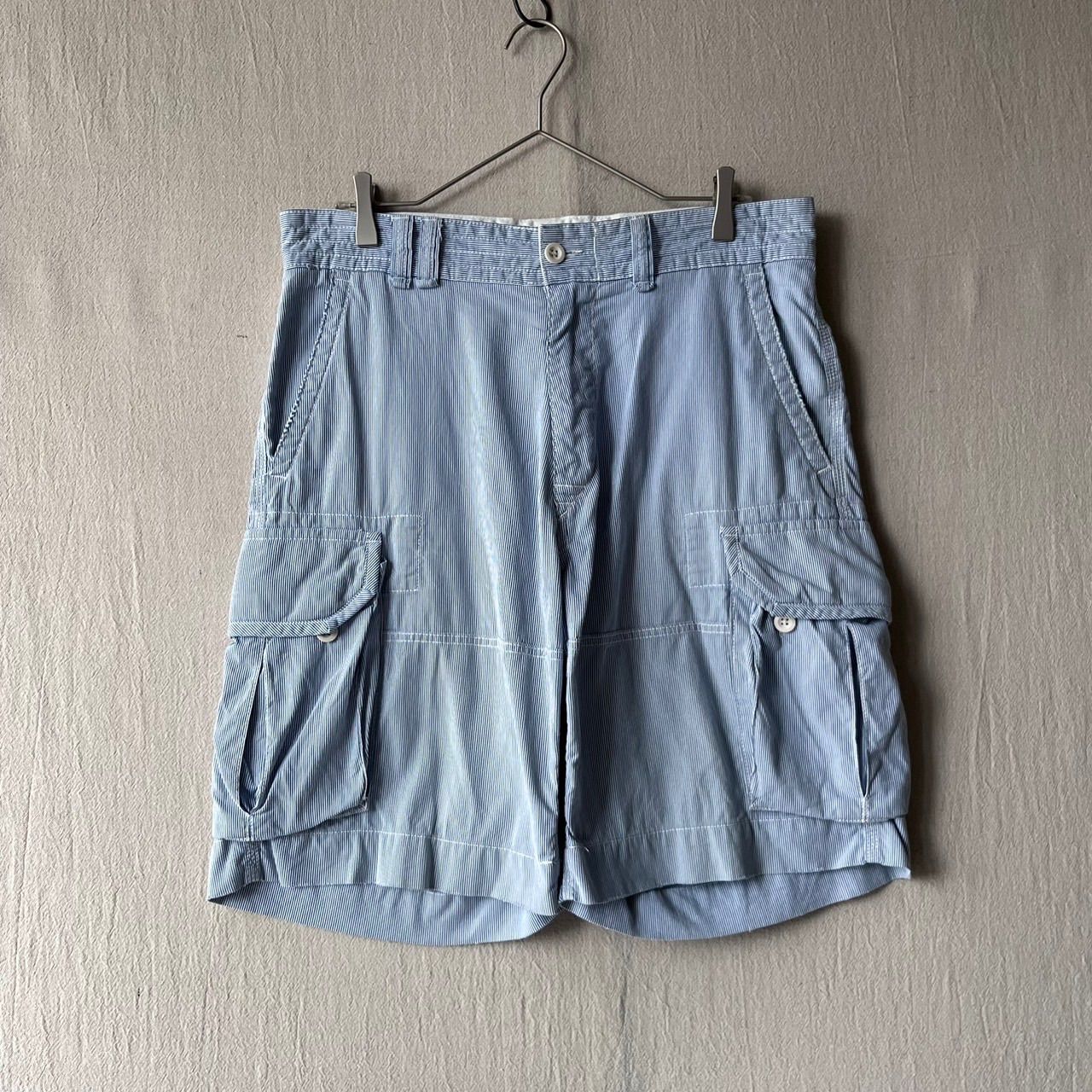 90s Polo Ralph Lauren カーゴ ショーツ / 33 コットン ブルー