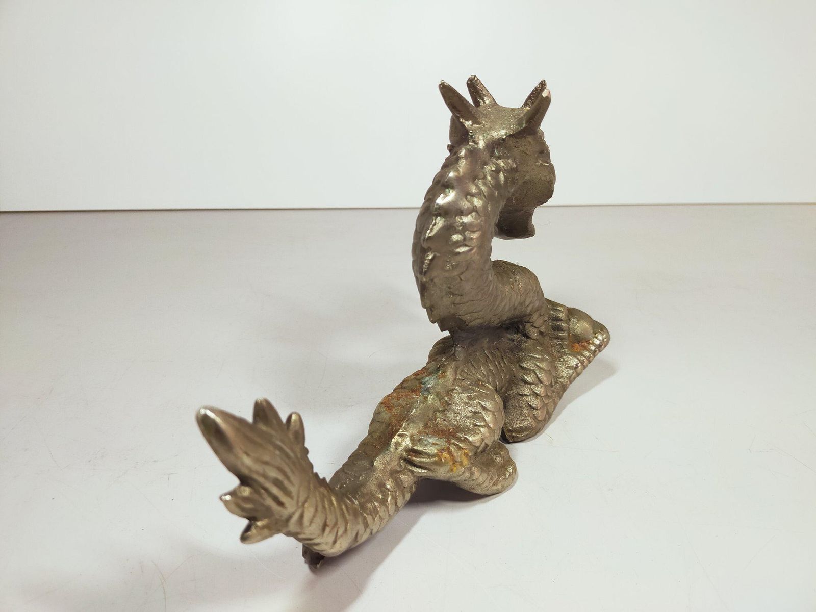開運！風水 龍の置物 鉄製 金属製 全長約24cm 1.8kg 縁起物 A1205C06
