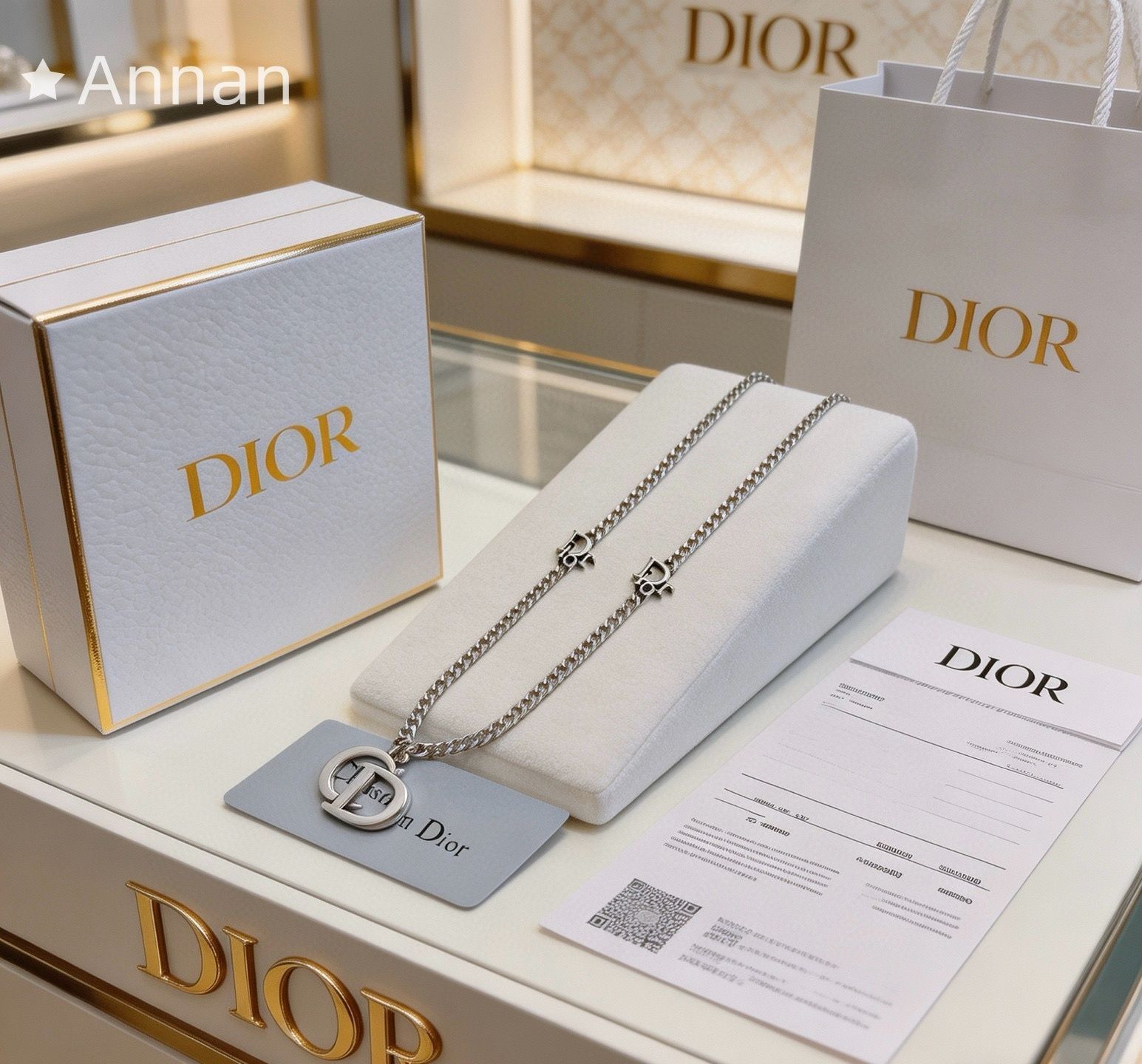 美品 美品 新品！新品 CHRISTIAN DIOR クリスチャン ディオール ネックレス メンズ 結婚式 卒業式 清楚 イベント 入学式