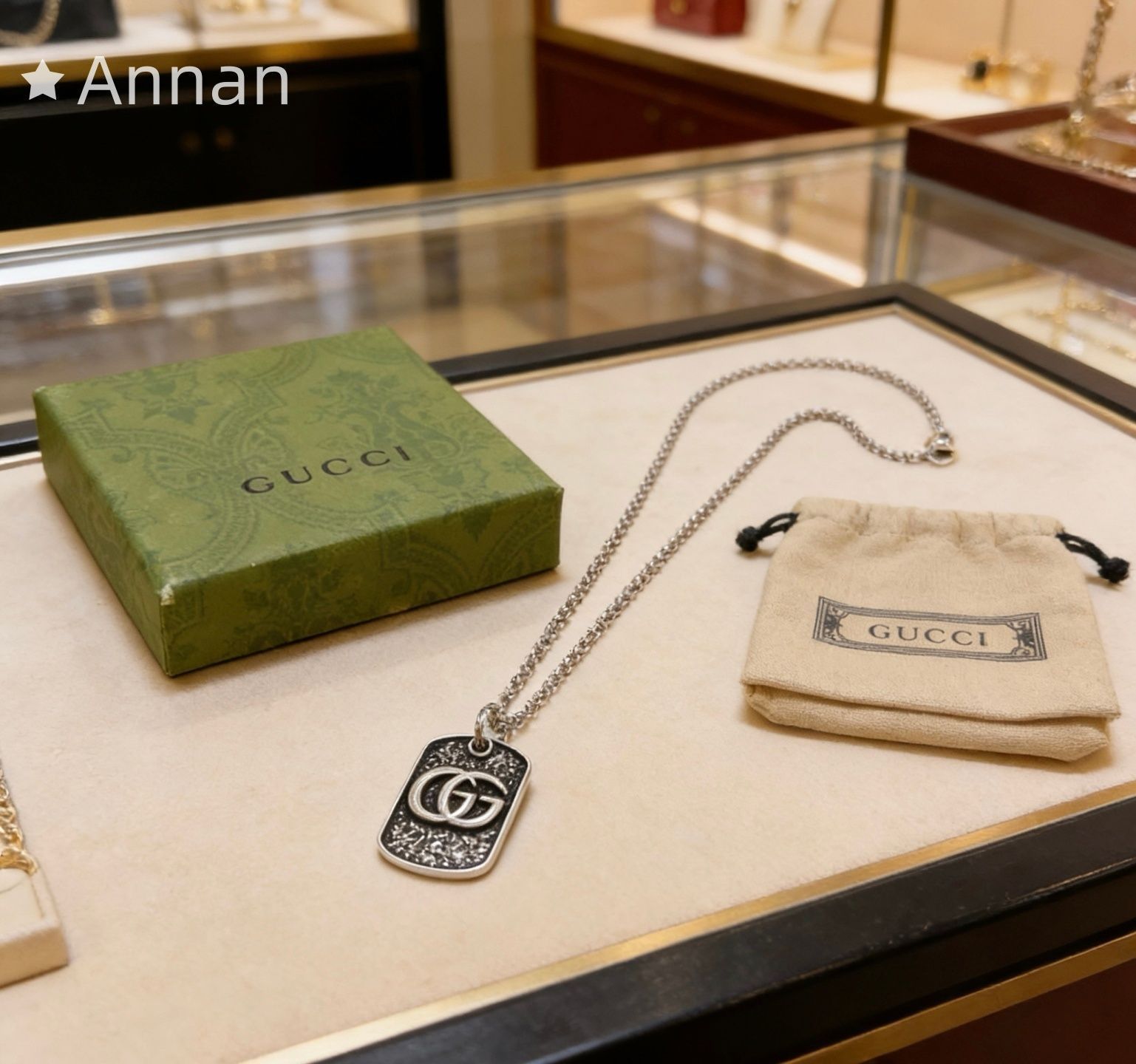 【希少品】綺麗 新品 GUCCI グッチ ネックレス ネックレス メンズ 結婚式 卒業式 清楚 イベント 入学式