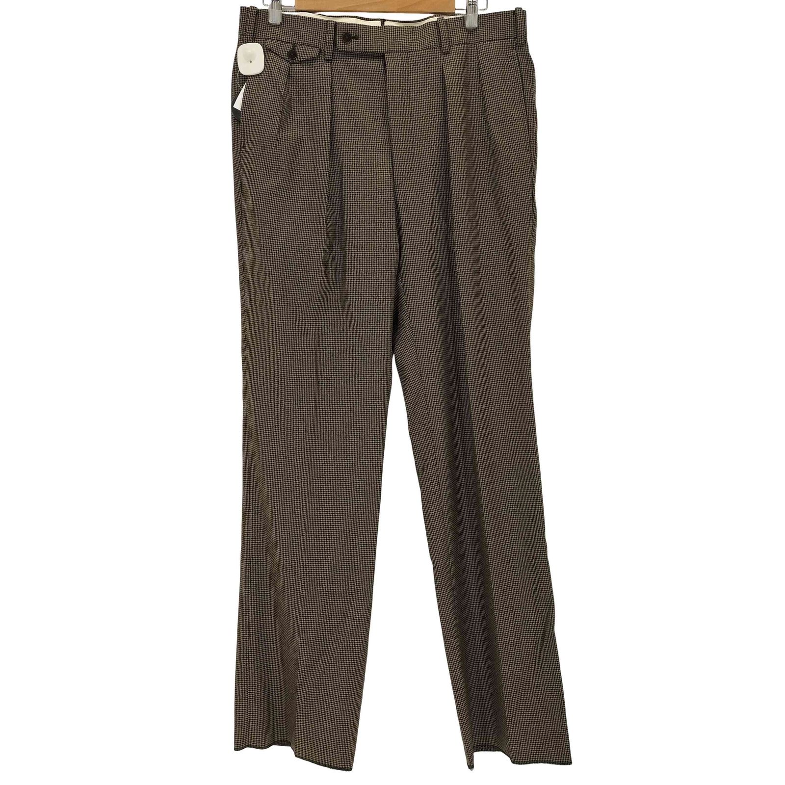 バイグラッドハンド BY GLADHAND JAUNTY JALOPIES 千鳥格子タックウールパンツ メンズ JPN：XL