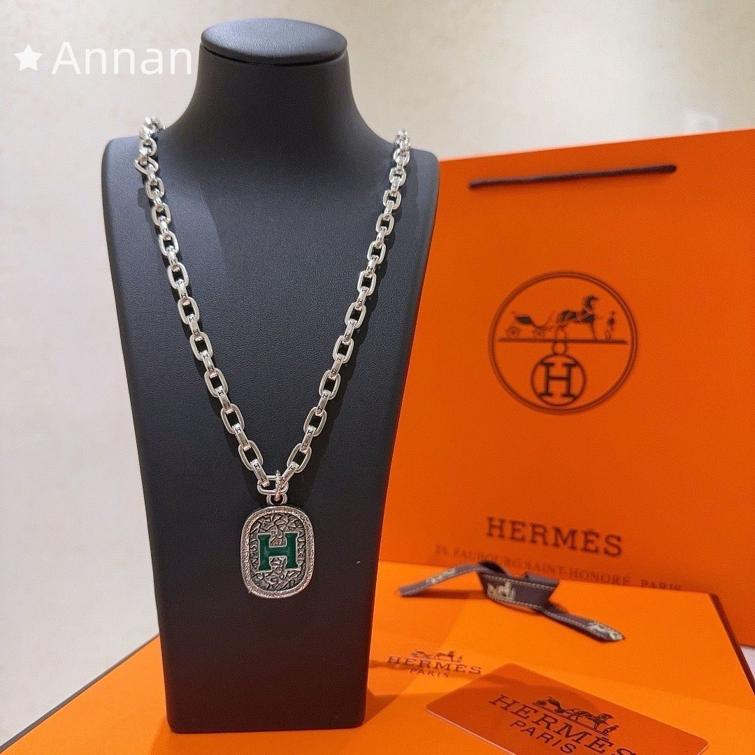 美品 本日特価 新品 HERMES エルメス ネックレス メンズ 結婚式 卒業式 清楚 イベント 入学式 8,640円
