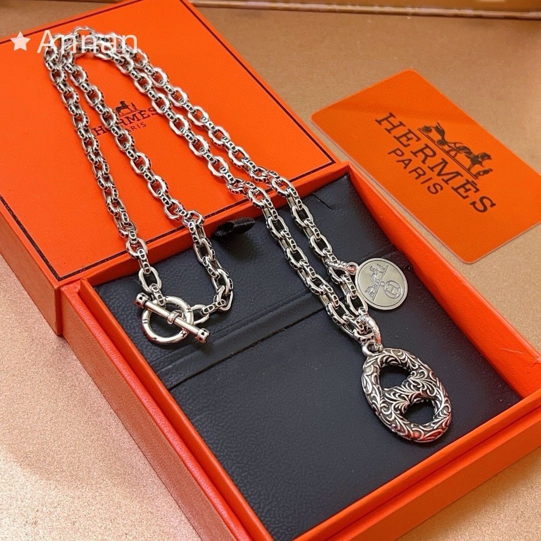 激レア 本日特価 美品新品 HERMES エルメス ネックレス メンズ 結婚式 卒業式 清楚 イベント 入学式