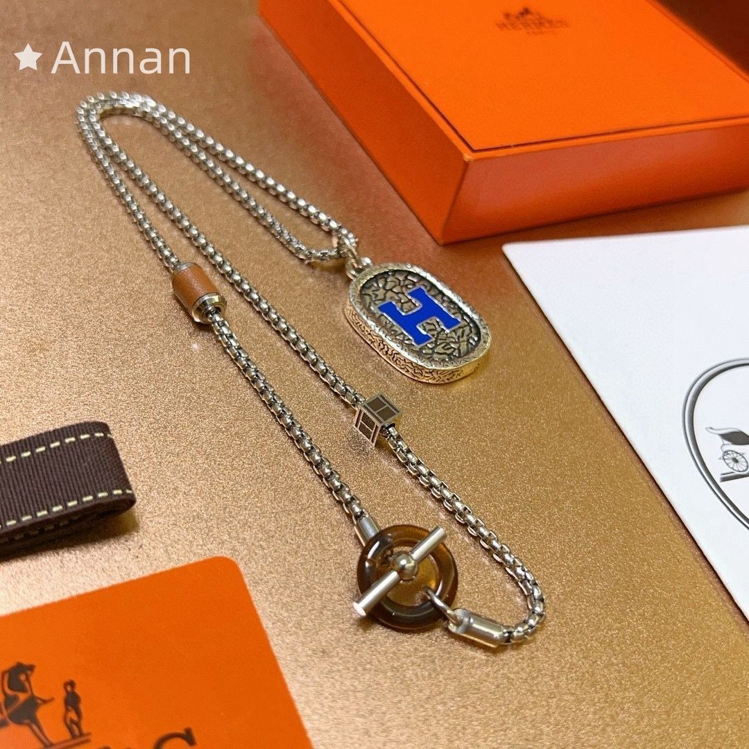 即完売 本日特価 超美品新品 HERMES エルメス ネックレス メンズ 結婚式 卒業式 清楚 イベント 入学式