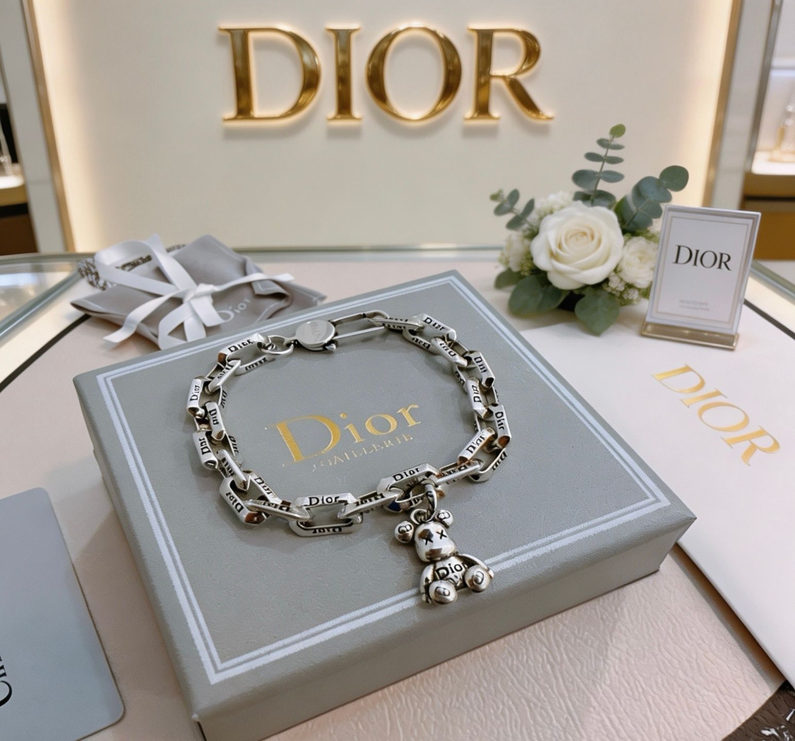 本日限定 ★★新品 CHRISTIAN DIOR クリスチャン ディオール ブレスレット バングル リストバンド メンズ 結婚式 卒業式 清楚 イベント 入学式