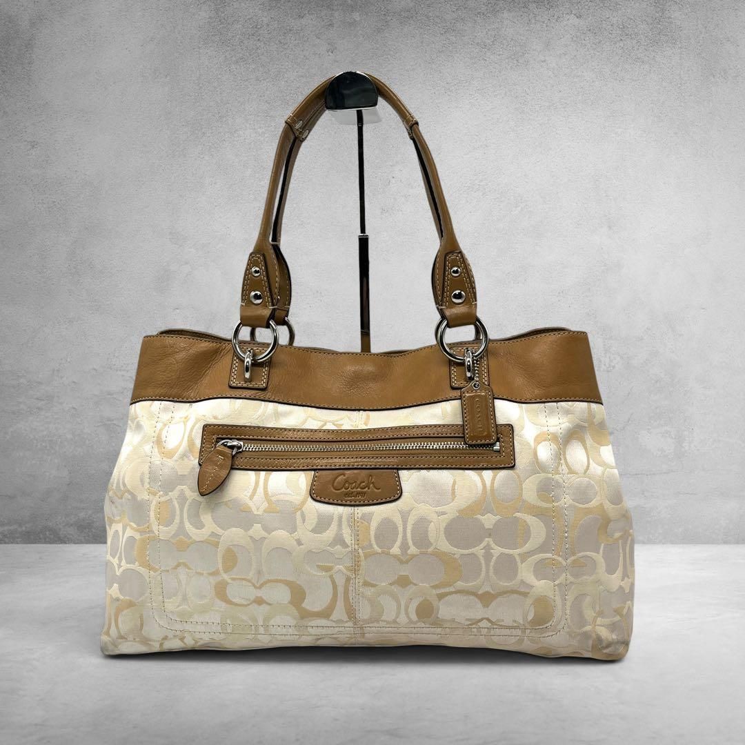 COACH コーチ シグネチャー トートバッグ F15122 A4収納可能