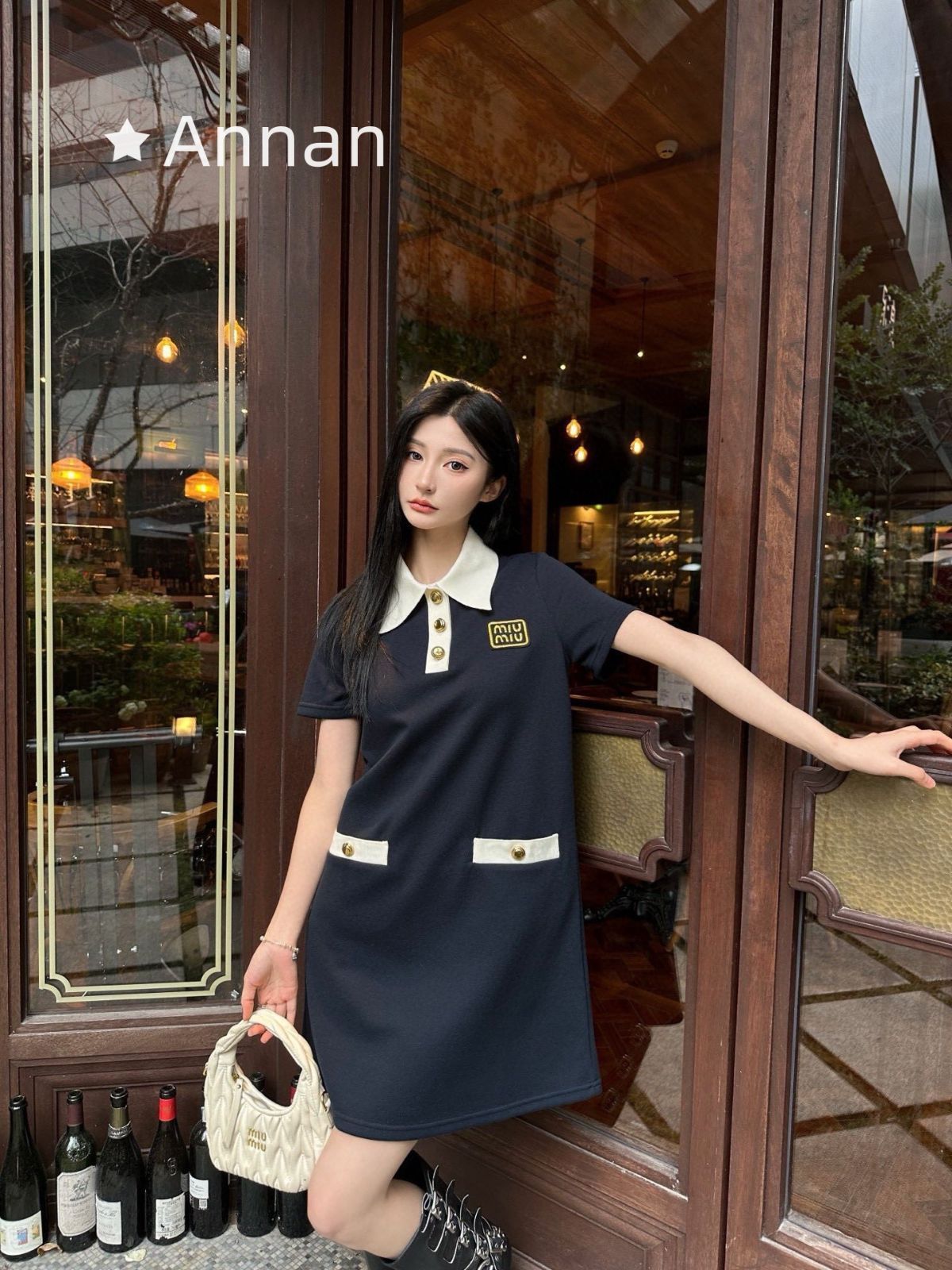 極美品 新品 MIUMIU ミュウミュウ ワンピース レディース