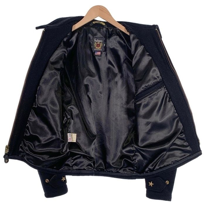 Schott ショット ウール CPOジャケット ブラック 7176 USA製 Size 36