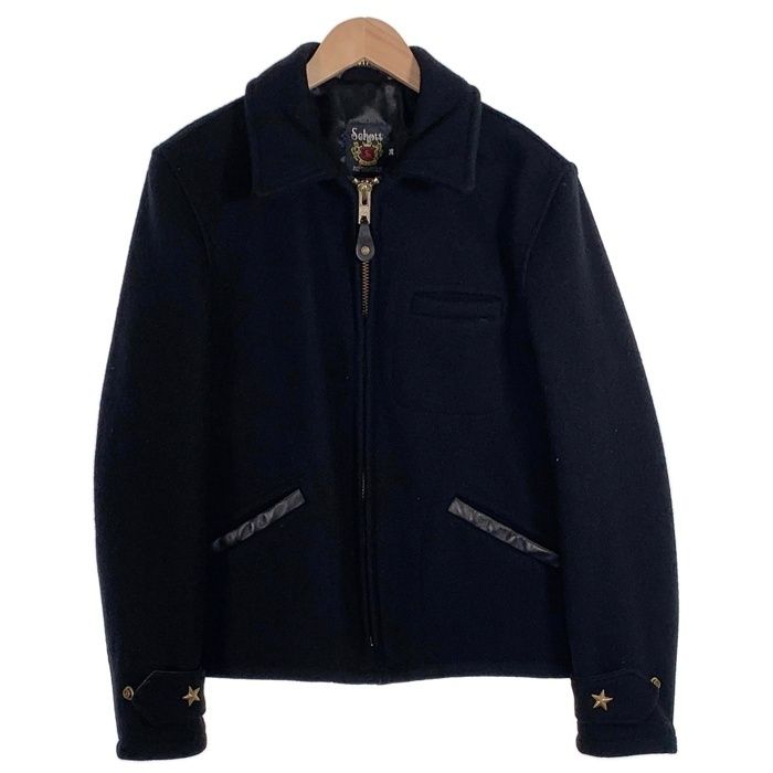 Schott ショット ウール CPOジャケット ブラック 7176 USA製 Size 36