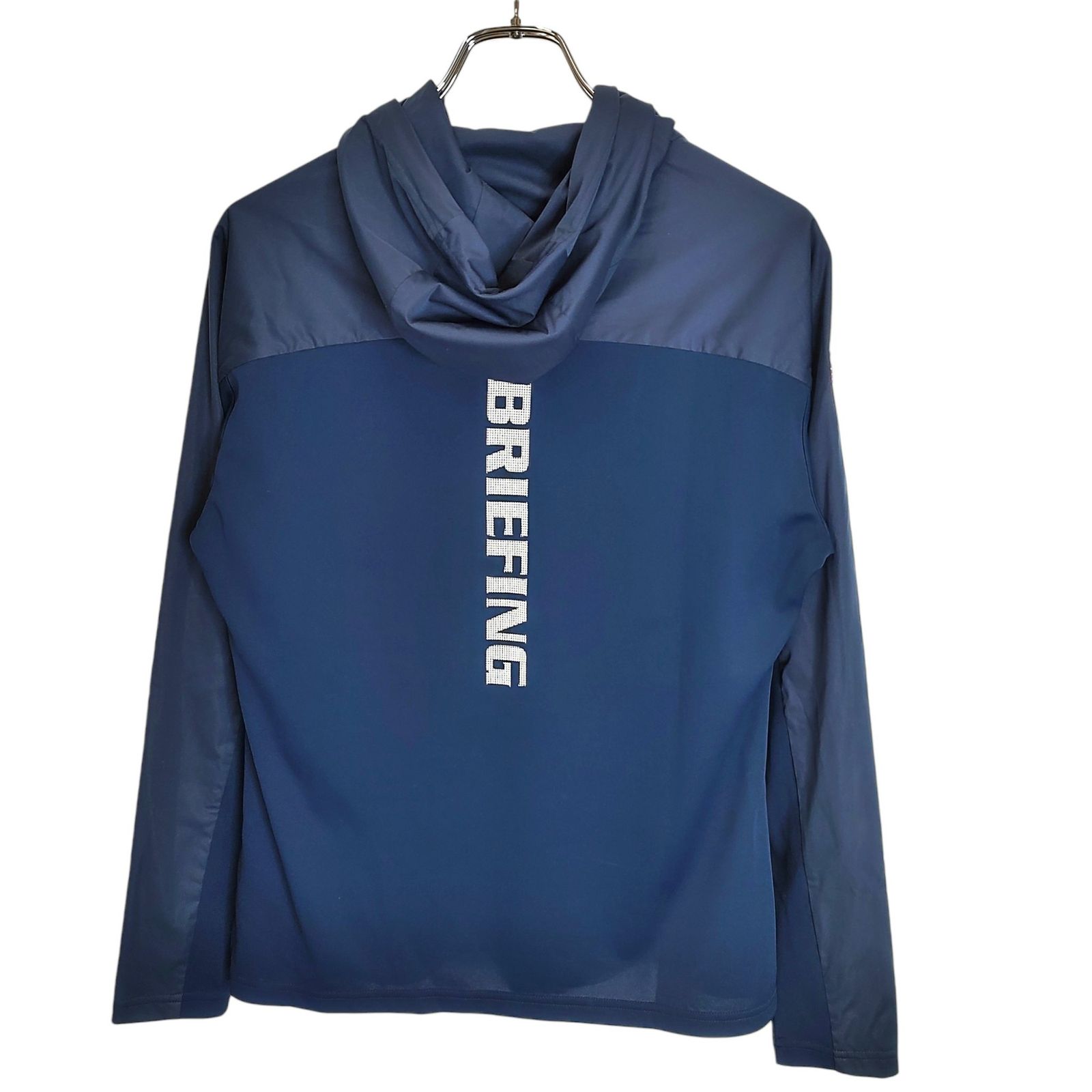 ブリーフィング　ハーフジップ フーディー　ネイビー　サイズS BRIEFING GOLF ブリーフィングゴルフ 23AW WR HALF ZIP HOODIE