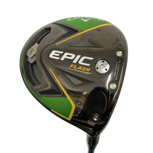 【中古】 キャロウェイ EPIC FLASH SUBZERO 9° ドライバー DR 純正特注シャフト (フレックスS) メンズ 男性用 右利き 右用 Cランク ゴルフクラブ