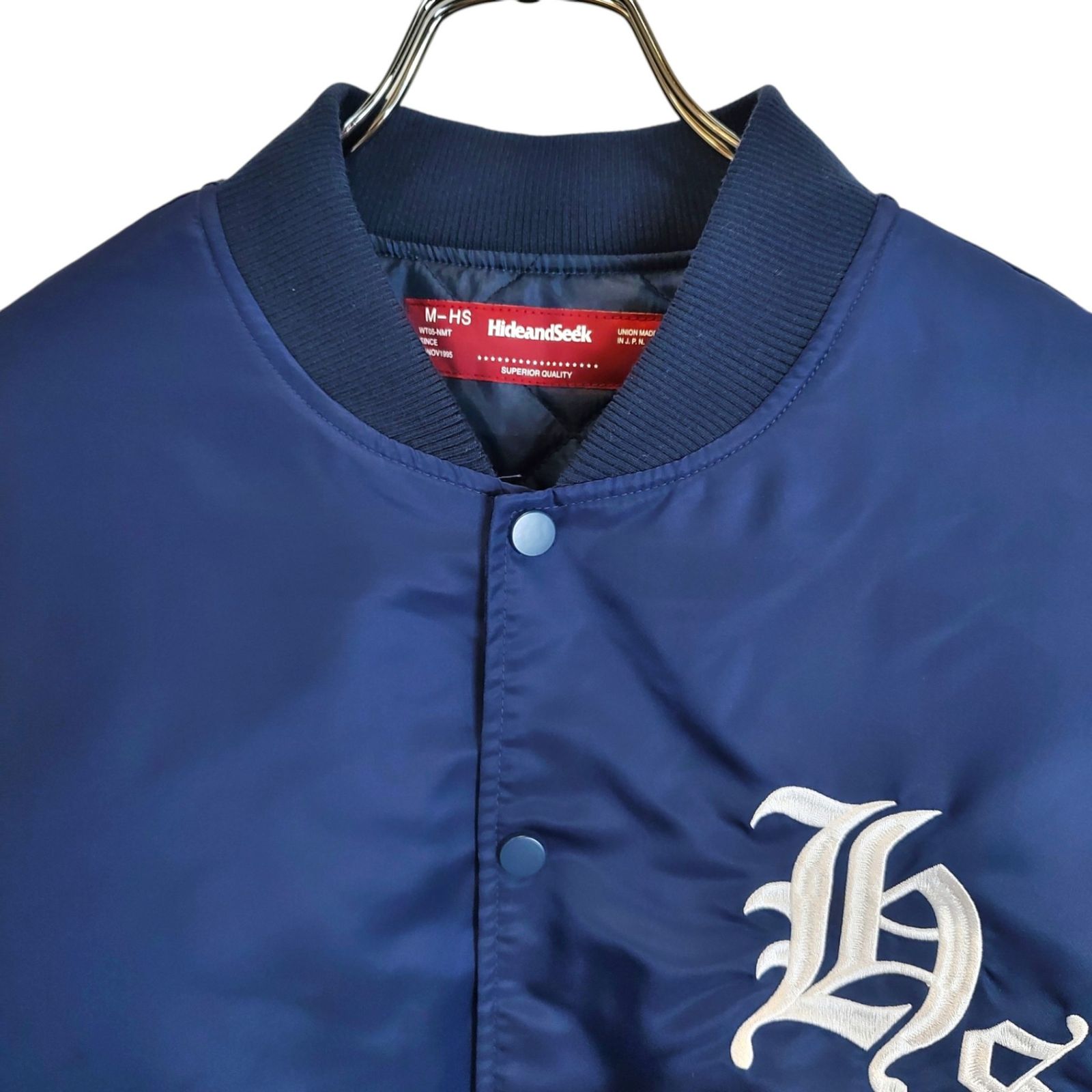 HIDE AND SEEK ハイドアンドシーク 24AW Nylon Varsity Jacket