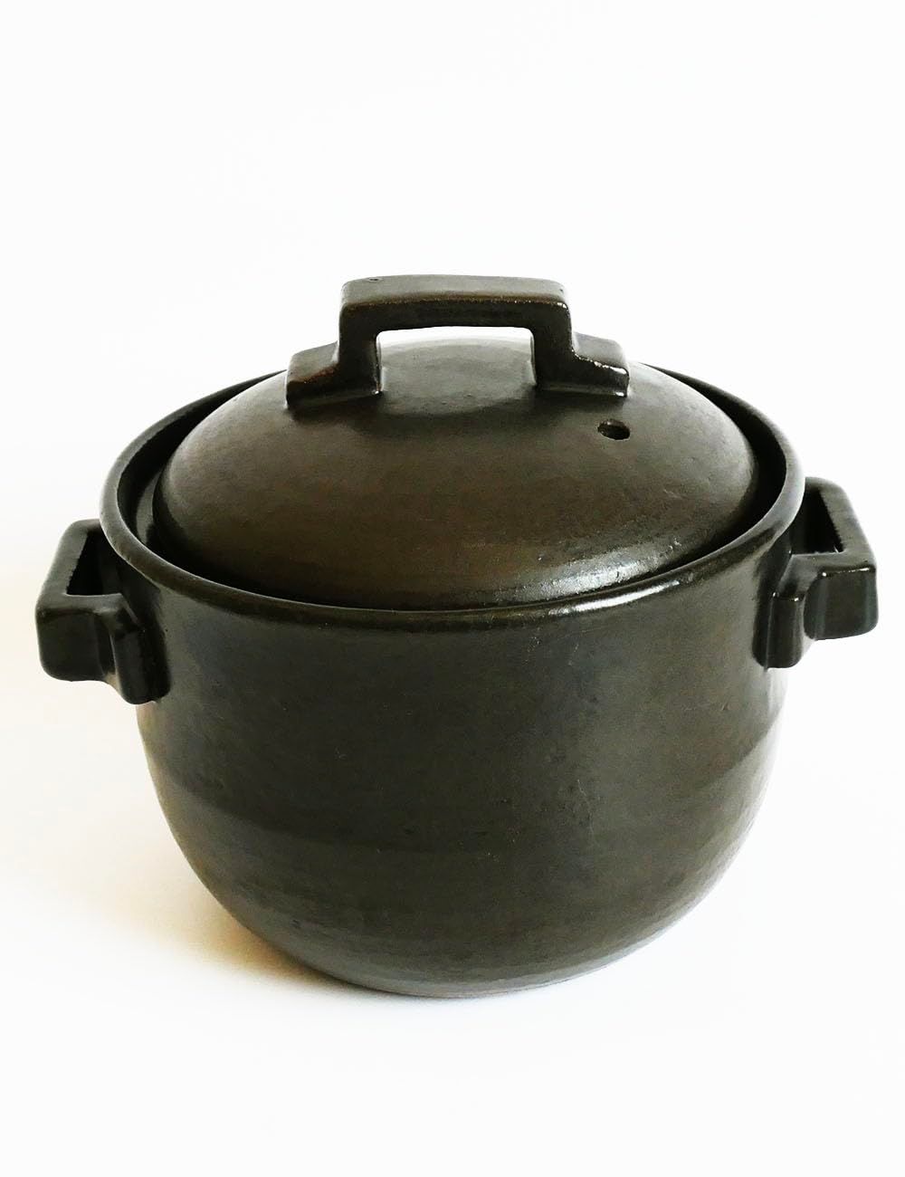 ☆新品☆土鍋 御飯 炊飯用【 早炊き土鍋/直火専用 】火加減が要らない 一人用 2-3人用 ごはん鍋 萬古焼 ばんこ焼 日本製 簡単 炊飯 二重蓋 きつさこ (2合炊き)